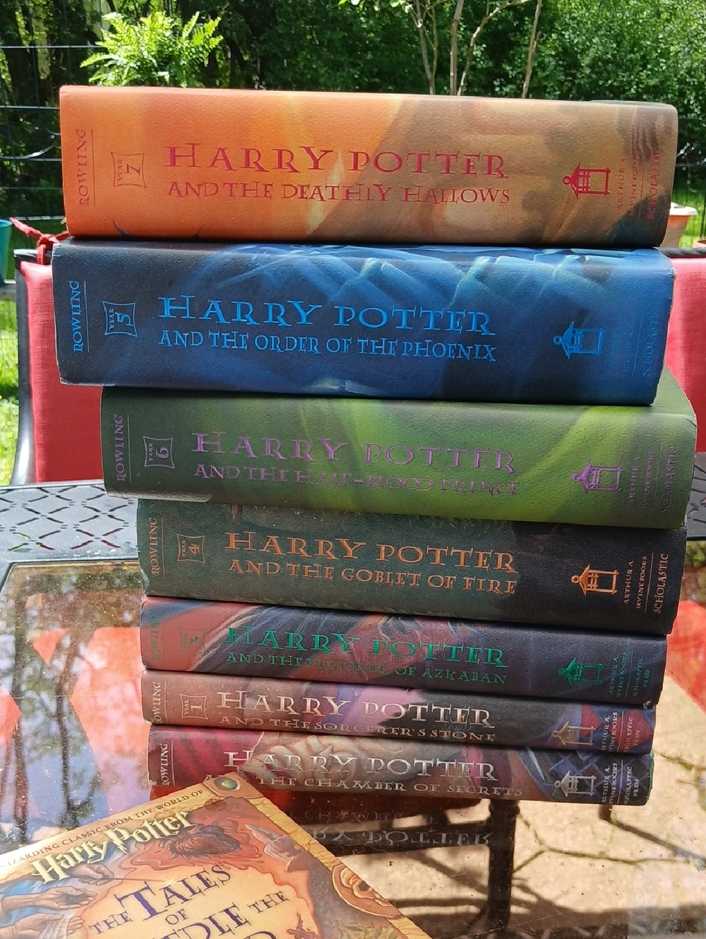 Harry Potter 1st American Edition Hardcover Book Set ■ Books 1-7 Plus Bonus Book